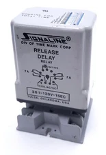 Signaline 361-120V-1SEC Release Delay Relay, 120V, 7A, DPDT, 11-Pin