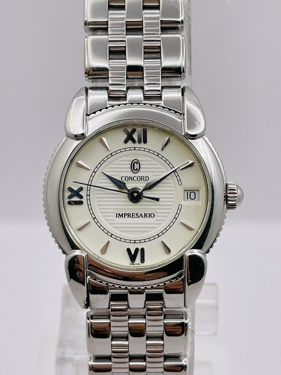 CONCORD IMPRESARIO 25MM White Dial SS Women display picture 3