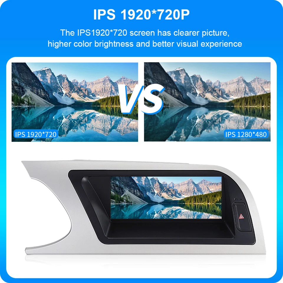 Für Audi A4/B8/S4/S5 2009-2012 8.8" Autoradio CarPlay SWC Wifi GPS Android 14 - Bild 3 von 4