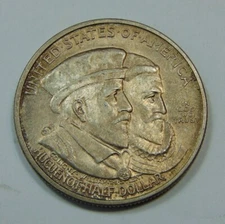 1924 SILVER COMMEMORATIVE HALF DOLLAR HUGUENOT WALLOON TERCENTENARY ~  SCARCE