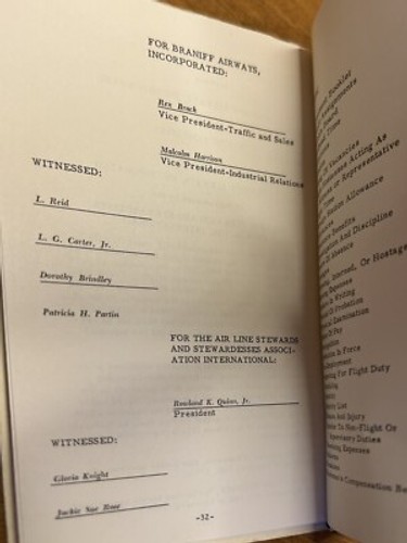Agreement Between Braniff Airways And Flight Hostess 1955 & Hostess Application - Picture 4 of 9