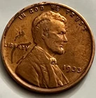 1933 Lincoln Wheat Cent Philadelphia Low Mintage Depression Era Penny BN872