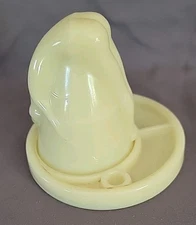 Vintage Shot Glass French Ivory McKee  Bottoms Up Shot Glass and Coaster 77725