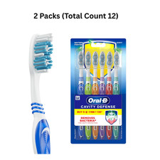 Pack of 12 Oral-B Cavity Defense Soft Adult Toothbrushes