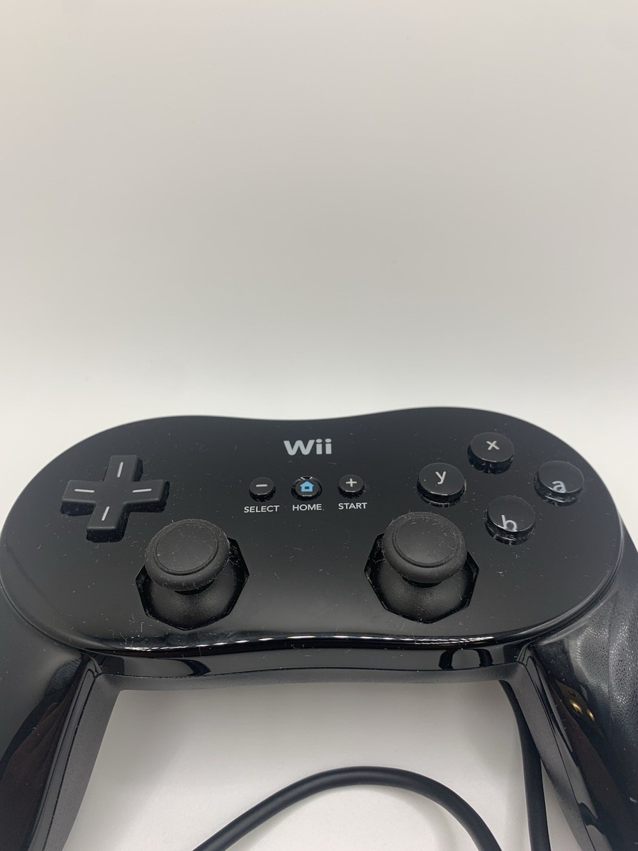 Official Nintendo Wii Pro Controller Classic Black RVL-005