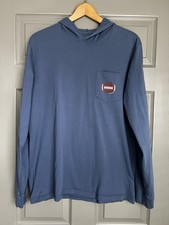 Vineyard Vines Men s Hooded T-Shirt Sz Medium Blue Football