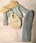 Vintage Barbie Mood for Music #940 Blue Knit Sweater Velvet Slack Set 1960s