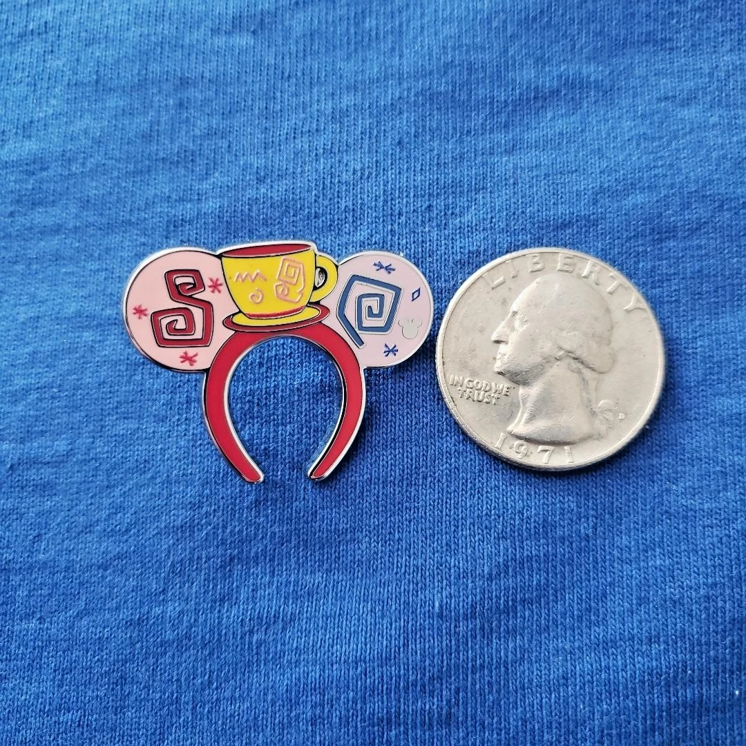 DLR Mad Tea Party Ear Headbands Set Hidden Mickey Disney Pin 2026 Wave A