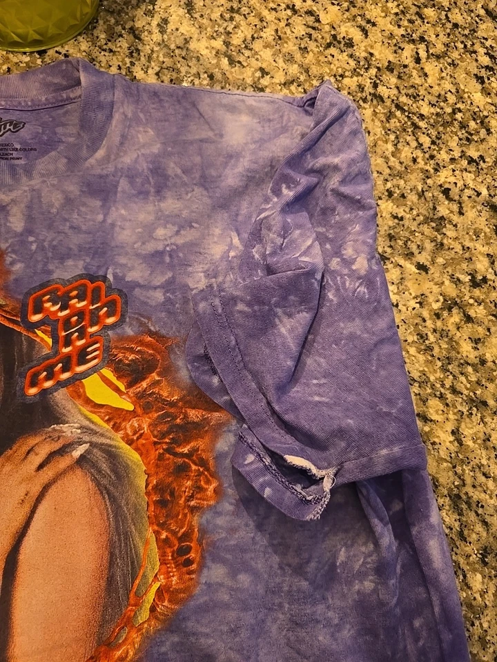 Vintage Ariana Granda And Lady Gaga Rain On Me Tee Small Hole - Image 2 of 4