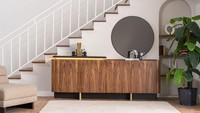 Anrichte Sideboard Schrank Holzschrank Holz Braun Kommode MöBel