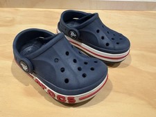 Crocs Crocband Toddler Clogs Size 5 Navy Red White Slip On Waterproof Sandals