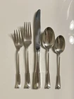 Lunt Sterling Silver Colonial Theme 5 piece rare vintage place setting, flatware