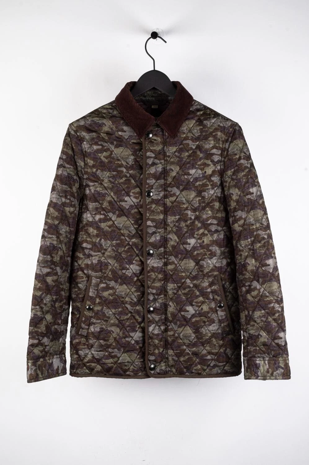 Giacca mimetica Burberry Brit uomo nylon trapuntato multicolore taglia S M H3874