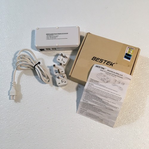 Bestek International 200W Travel Adapter & Power Converter ~ USB ~ MRJ201GU - Picture 6 of 8