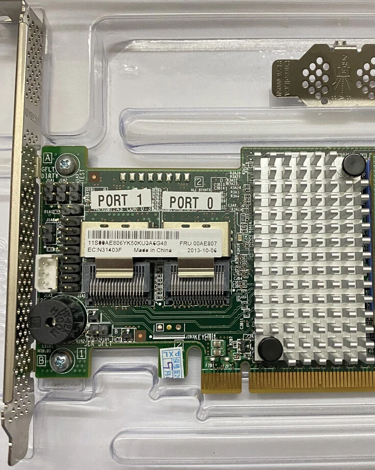 IBM M5110 8 port PCI-E 6GB Server RAID 00AE807 46C9027 512MB cache L3-25436-06A - Image 3 of 4