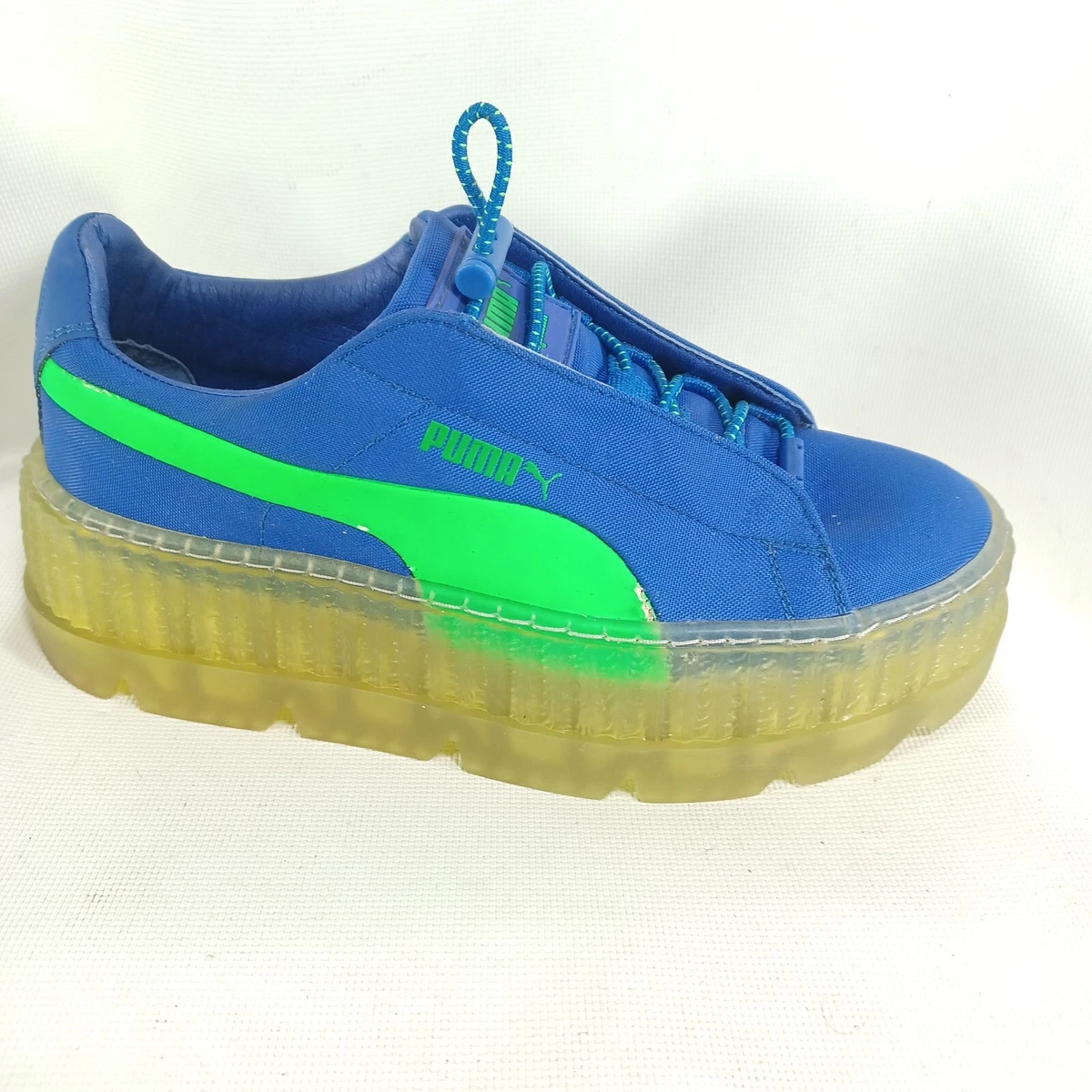 PUMA Fenty Rihanna Cleated Creeper Surf Blue-Green Shoes (Women Size US 5.5)