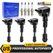 4 Performance Ignition Coil UF756 Spark Plug for Volvo S60 V60 V90 XC60 XC90 2.0