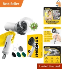 Rechargeable Power Cleaning Brush - 3 Brush Heads for Home and Vehicle Care