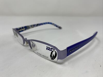 Nine West 145 RU9 46-16-125 Pale Violet Metal Half Rim  display picture 3