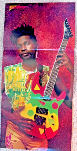 LIVING COLOUR VERNON REID POSTER 1980'S 11" X 23" RARE!