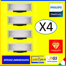 KIT 4 LAME LAMETTE PER PHILIPS ONEBLADE QP2530 TESTINE  💎DIAMOND💎