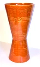 Large 12" McCoy USA Vase. Mid Century Modern Art Pottery. Orange-Yellow. Beauti