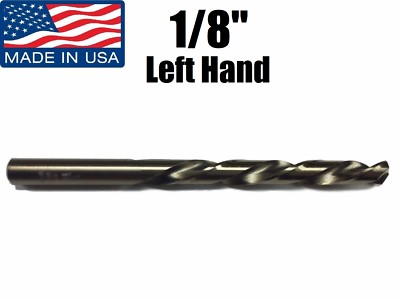 1/8 LEFT Hand Super Premium High Speed Drill Bit Norseman USA Made