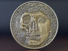 White Rabbit Coin Brass Plated Steel Finish by Dead on Paper-Made in the USA