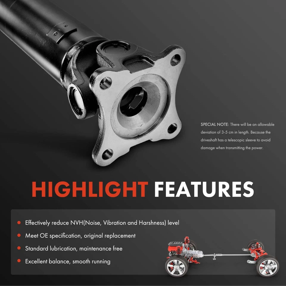 Conjunto de eje de transmisión trasero para Ford F-150 2011-2014 5,0 L cabina estándar tracción trasera Foto 4 de 4