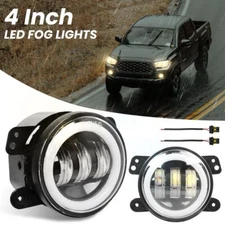 Pair 4 Inch Fog Light Driving Lamp LED H11 bulbs Right Left Side Car Accessories