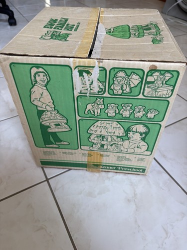 EWOK FAMILY HUT STAR WARS 1985 KENNER VINTAGE con scatola - Foto 14 di 23