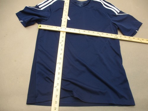 ADIDAS Size 15-16 YRS Boy Blue Stretch Short Sleeve Athletic Workout T-Shirt 648 - Picture 5 of 9