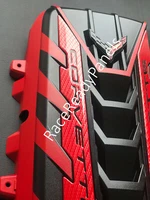 2020/24 CORVETTE C8 ENGINE COVER TORCH RED CARBON FIBER RAILS NEW OEM (For: More than one vehicle)