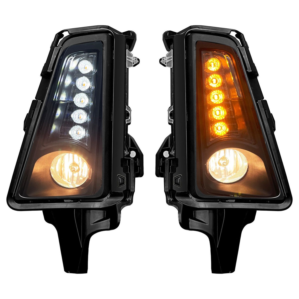 1Pair For 2019 2000-2021 Toyota Hiace LED Fog Lights Front