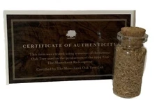 SHAWSHANK REDEMPTION MOVIE  1.5" BOTTLE OF WOOD SAWDUST FROM THE FAMOUS TREE