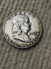 1952-D Ben Franklin Half Dollar, 90% SILVER, VERY FINE CONDITION