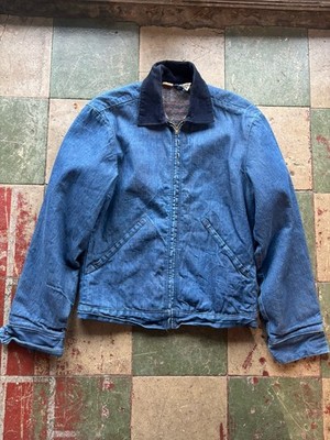 VTG 60s 70s Wrangler Cropped Detroit Style Work Jacket Size 34 