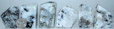 AAA Madagascar Rainbow Moonstone Free Form / 6 Pieces / 22.8 oz (646.36 gr) 3216