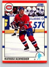 1990-91 Score #127 Mathieu Schneider Montreal Canadians Free Shipping!