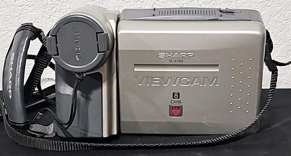 Vintage Sharp Viewcam VL-E760U Camcorder 8mm 64x Digital Zoom Hi