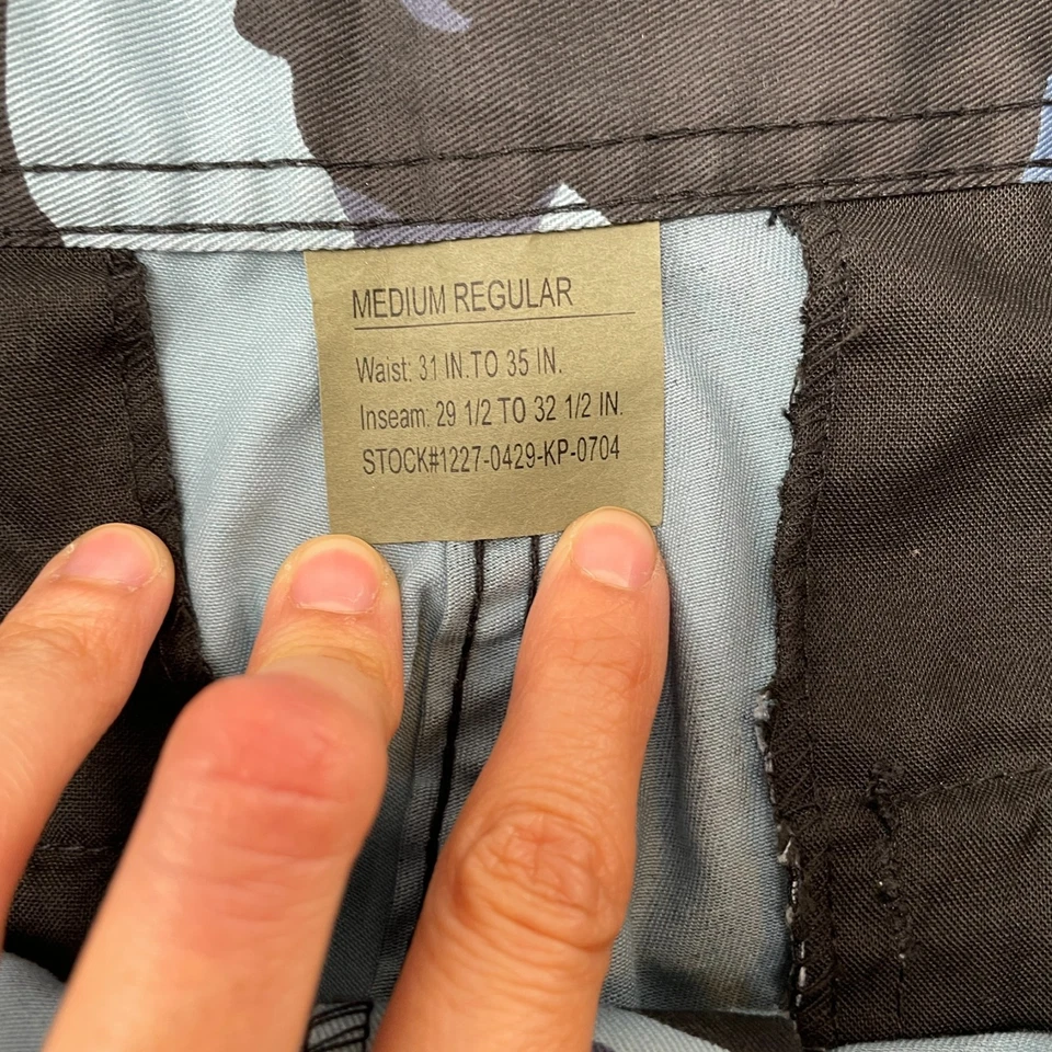 Pantalones cargo Rothco BDU para hombre medianos regulares azules camuflados tácticos militares-32 EE. UU. Foto 4 de 4