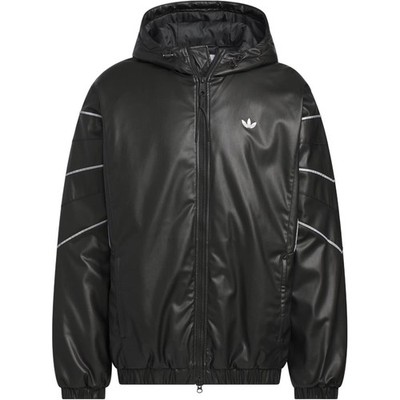 adidas Logo Sports Warm Hooded Long Sleeve Cotton Jacket