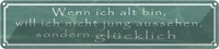 Blechschild 10X46 Cm Wenn Ich Alt Bin Will Nicht Jung Spruch Zitat Deko Geschenk