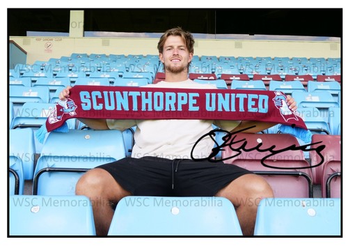 11603. Oliver Ewing Signed Pictures (A4 Prints) Leicester City Scunthorpe United