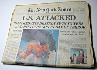 U.S. ATTACKED — September 12 2001 The New York Times Newspaper edition (HHS)