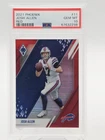 JOSH ALLEN 2021 PANINI PHOENIX RED PRIZM /250 #11 BILLS PSA 10 Q0311
