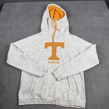 Tennessee Volunteers Hooded Sweatshirt Sz M Gray UTK Vols Womens Hoodie Med Gray