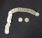 PRE 1964 DIME ROLL 50 U.S. COINS 90% SILVER 10¢ UNITED STATES MIXED MINT + DATE!