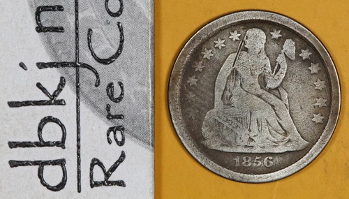 1856-P Seated Liberty Dime — photo from the most recent tracked eBay sale