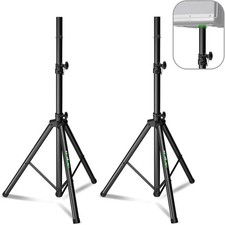 Pair of Speaker Tripod Stands 43.7"-70.8" PA DJ 35mm Mount Insert
